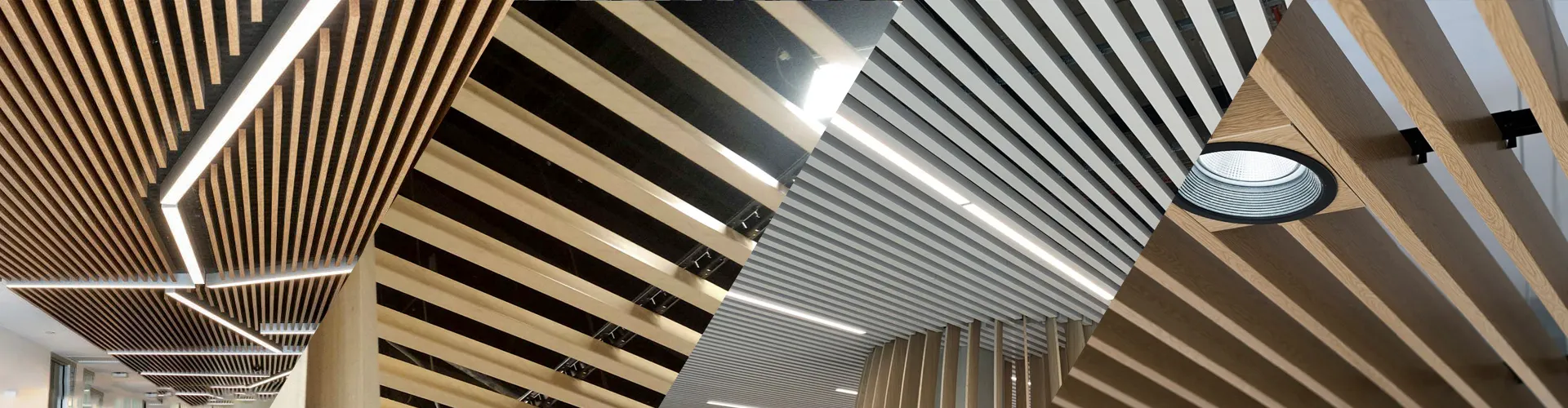 Кубообразный реечный потолок